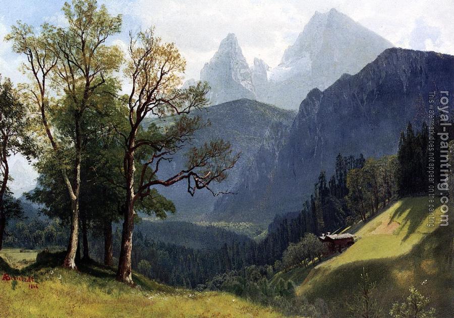 Albert Bierstadt : Tyrolean Lansscape Albert Bierstadt : Tyrolean Lansscape